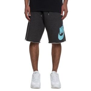 MEN'S NIKE SHORT FT GX Black Heather/Bleached Aqua